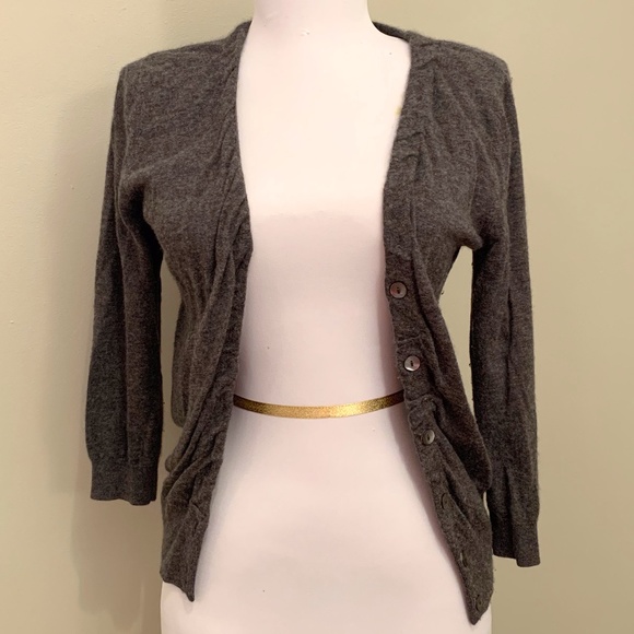 Vince 100% Cashmere Charcoal Gray Cardigan - Picture 1 of 5